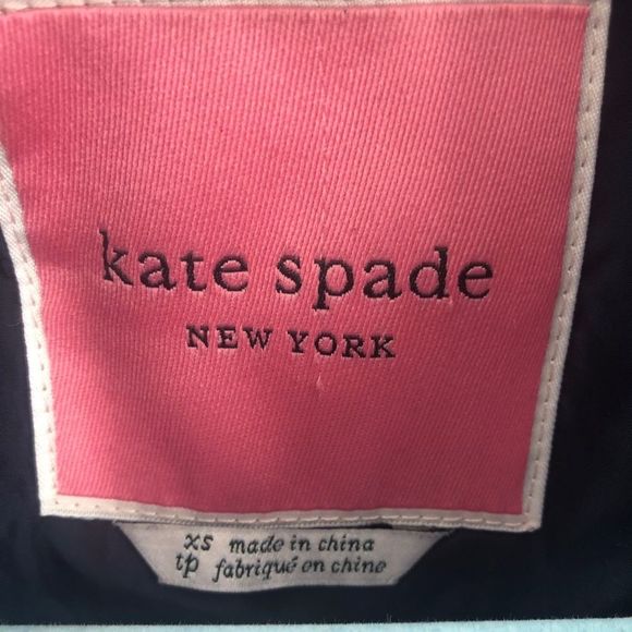 Kate Spade Blue Quilted Snap Button Jacket XS - Picture 6 of 6